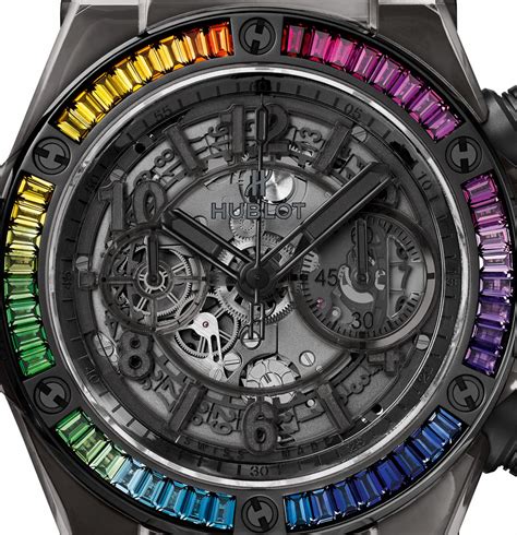 hublot big bang unico all black sapphire rainbow price|Hublot big bang 45mm.